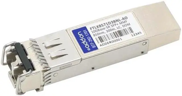 Main image of Addon Finisar Ftlx8571d3bnl Compatible Taa Compliant 10Gbase-Sr Sfp+ Transceiver (Mmf 850Nm 300M Lc Dom)
