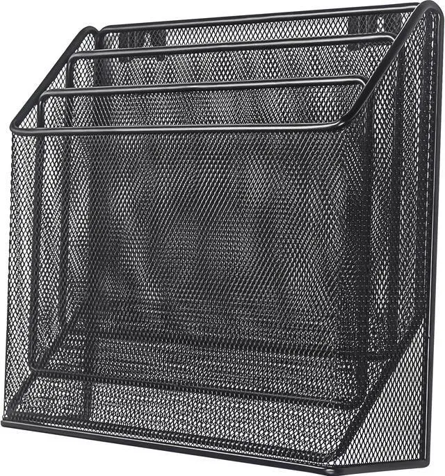 Main image of Lorell Organizer 3-Tier 12-3/4"Wx3-1/2"Dx11-1/2"H Black 84138