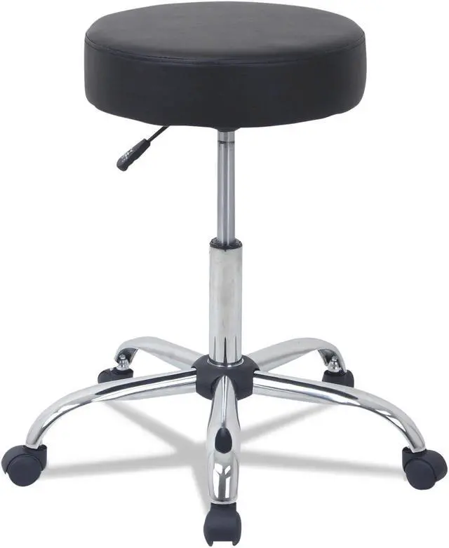 Main image of Height Adjustable Lab Stool Black PU