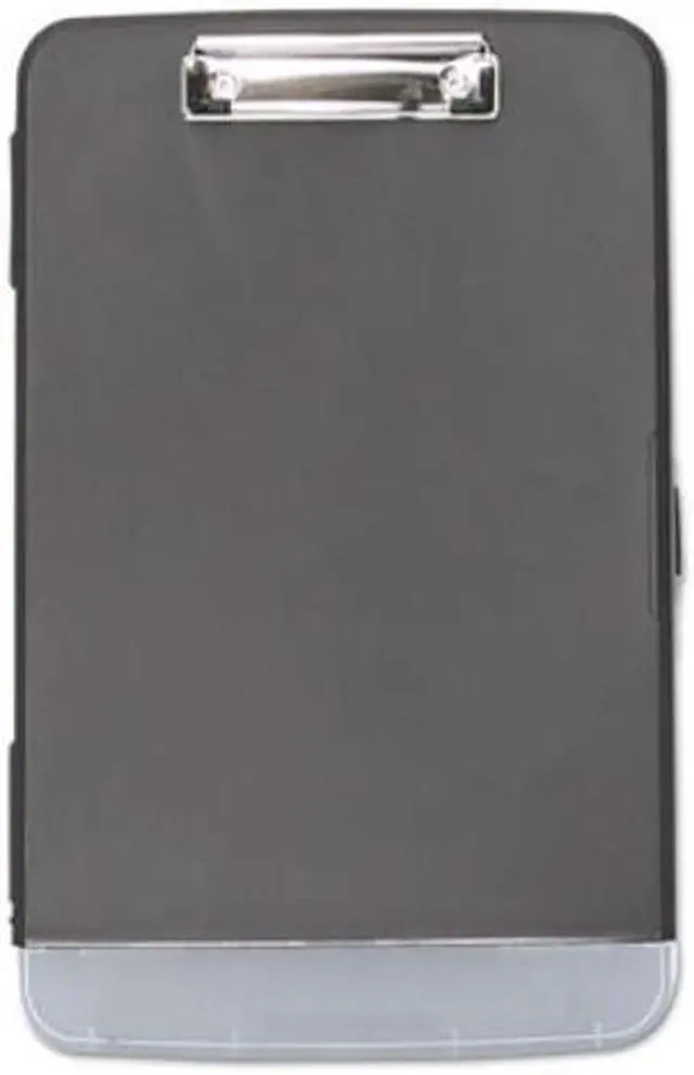 Alt view image 2 of 12 - Universal Storage Clipboard 1/2" Capacity 8 1/2 x 11 2 Compartments Black 40319