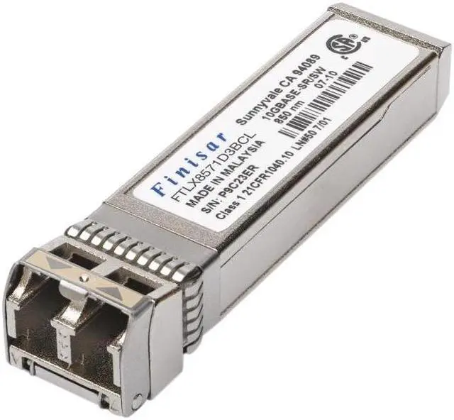 Main image of Finisar 10gbase-sr/sw 400m Multimode Datacom Sfp+ Optical Transceiver - For Optical Network, Data Networking 1 Lc Duplex 10gbase-sr/sw Network - Optical Fiber Multi-mode - 10 Gigabit (ftlx8574d3bcl)