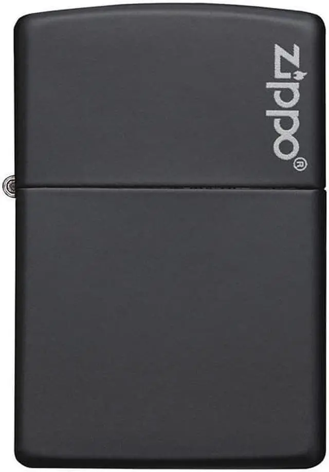 Alt view image 14 of 20 - Zippo Matte Black with Logo Lighter