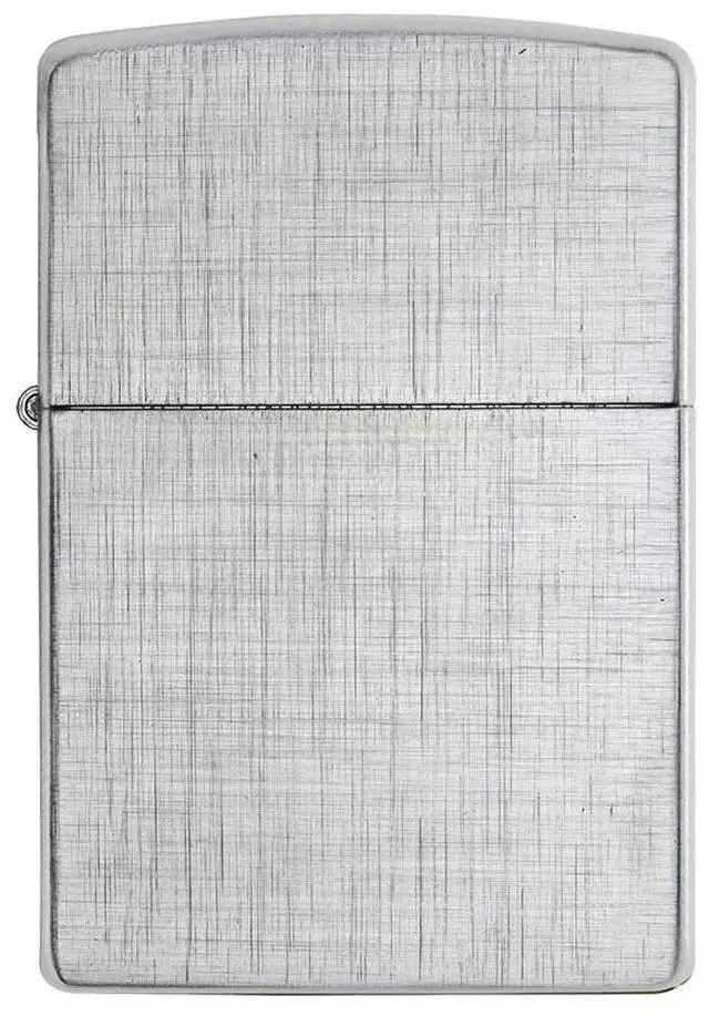 Alt view image 13 of 19 - Zippo ZOZO28181 Lighter Linen Weave Chrome 28181