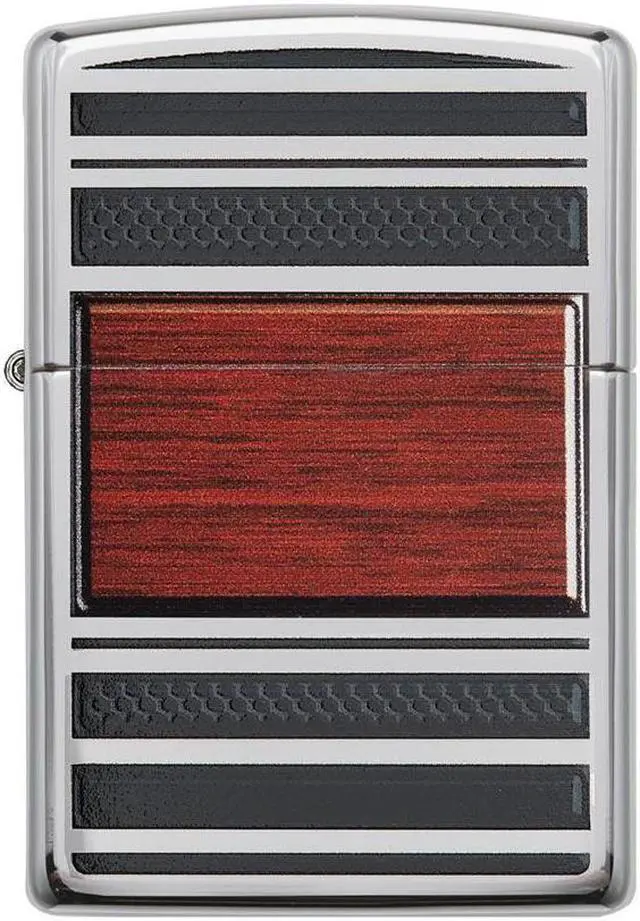 Alt view image 3 of 15 - Zippo Steel & Wood Pipe Lighter 28676