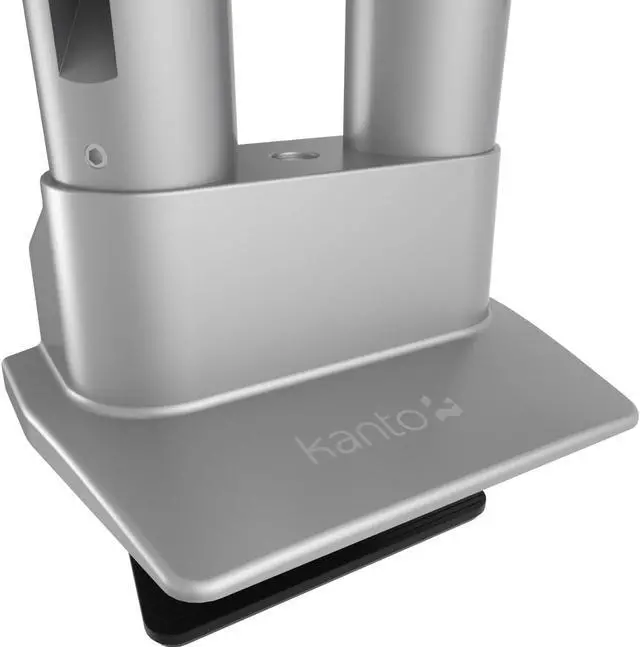 Alt view image 7 of 19 - Kanto DMS2000S Dual-Monitor Desktop Mount for 17-inch to 32-inch Displays - Silver