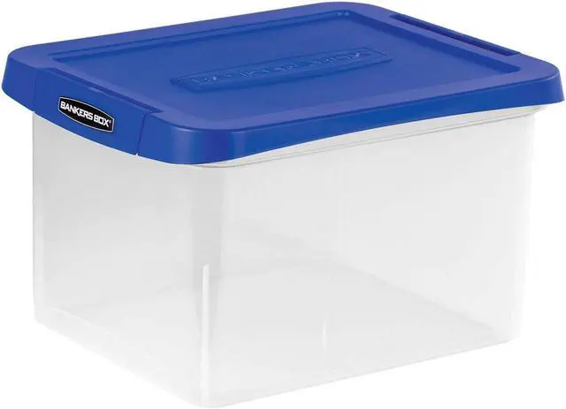 Alt view image 2 of 18 - Bankers Box Heavy Duty Plastic File Storage 14 1/8 x 17 2/5 x 10 3/5 Clear 0086201
