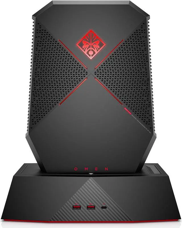 Alt view image 2 of 3 - HP OMEN X p1000-010 Gaming Desktop Computer - Intel Core i7 7820HK (2.90 GHz), NVIDIA GeForce GTX 1080 8 GB, 16 GB DDR4 Memory, 1 TB SSD, WiFi, Windows 10 Home