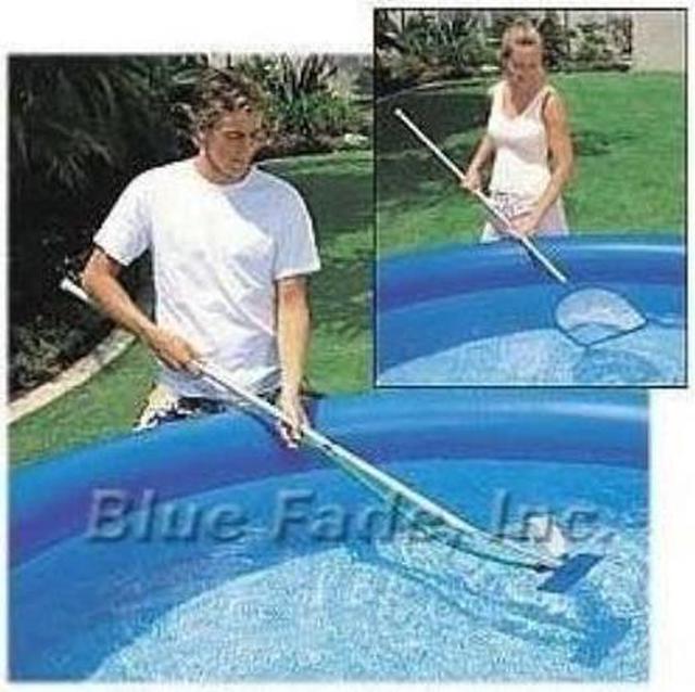 Alt view image 8 of 20 - Intex 28002E Maintenance Pool Kit Vacuum Skimmer & Pole (Pool Sold Separately)