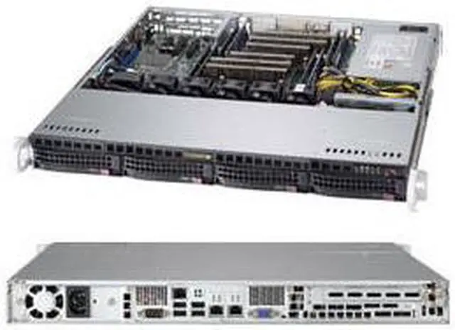Alt view image 3 of 5 - Supermicro CSE-813MFTQC-505CB Chassis