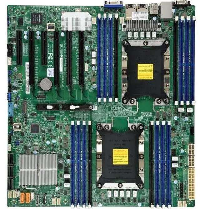 Alt view image 2 of 3 - Supermicro Motherboard MBD-X11DPI-NT-B Xeon Dual Socket S3647 C622 Max.2T PCI Express EATX (MBD-X11DPI-NT-B) - Bulk packaging-