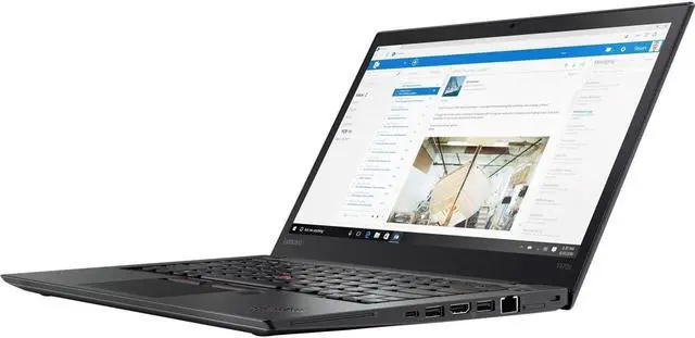Alt view image 12 of 13 - Lenovo ThinkPad T470s 20HF0010US 14" LCD Notebook - Intel Core i7 (7th Gen) i7-7600U Dual-core (2 Core) 2.80 GHz - 12 GB DDR4 SDRAM - 512 GB SSD - Windows 10 Pro 64-bit (English) - 2560 x 1440 - In-plane Switching (IPS) Technology - Black