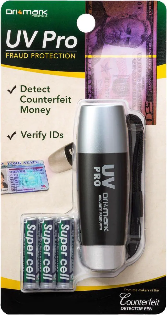 Alt view image 2 of 6 - Dri Mark UV Detector Handheld 1-2/5"Wx1-2/5"Lx4"H BK/SR UVPROPLUSB