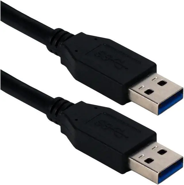 Main image of QVS CC2229C-03BK 3Ft Usb 3.0/3.1 Type A Male To Male 5Gbps Black Cable