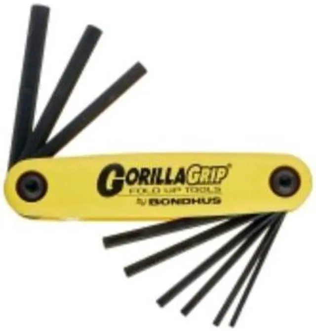 Alt view image 6 of 8 - Bondhus 116-12591 .050-3-16 Inch Gorilla Gripfoldup Tool Set