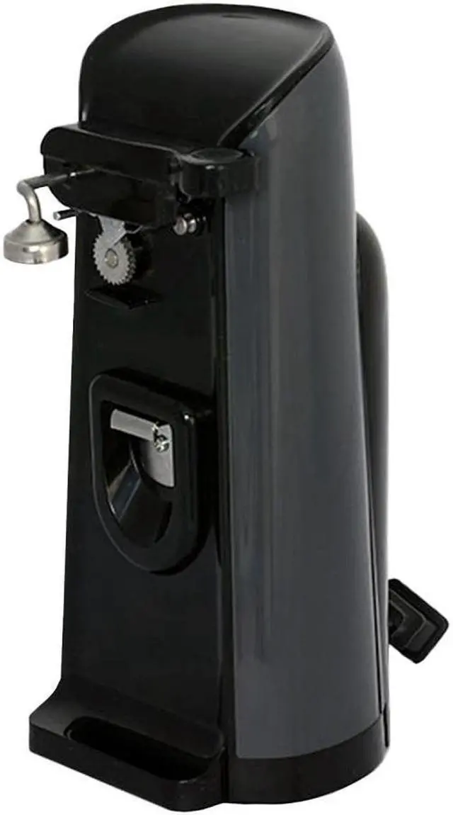 Alt view image 2 of 17 - Brentwood J-30B Tall Electric Can Opener with Knife Sharpener & Bottle Opener, Black