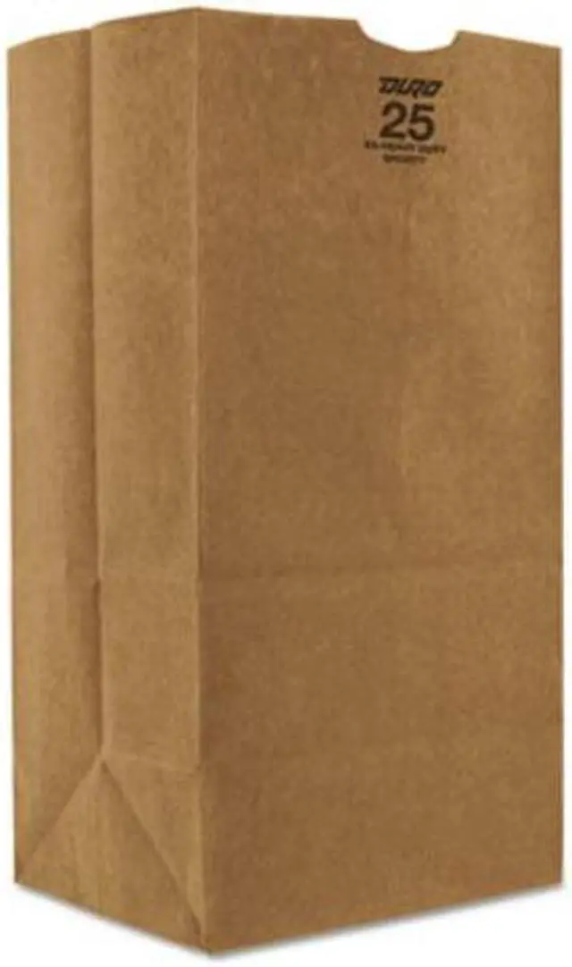 Alt view image 2 of 3 - Grocery Bag Flat Bottom 25# Shorty Brown, Pk500 ZORO SELECT 12R071