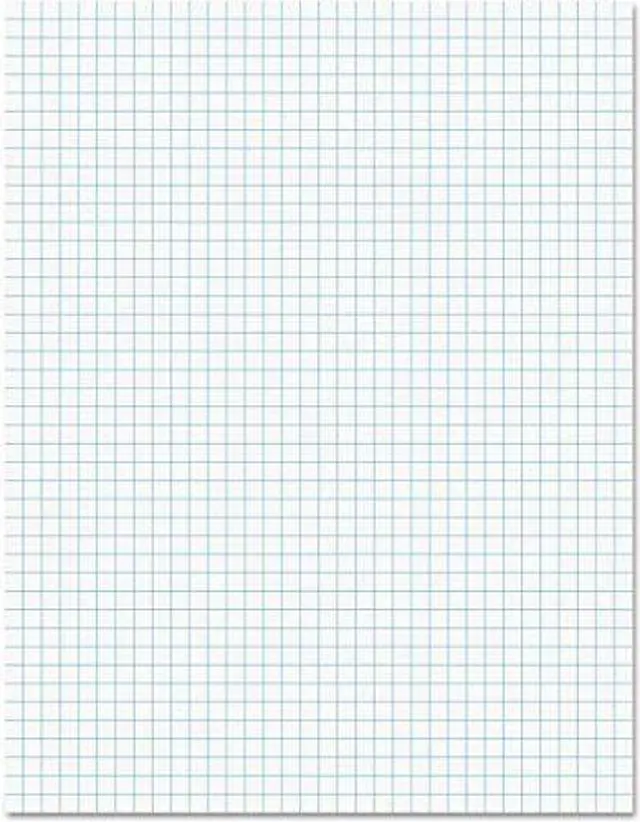 Main image of Universal UNV20631 Economy Ruled Writing Pads, Quadrille, 8.50" x 11.75", White, 50 Sheets, 1 Dozen