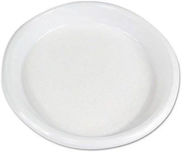 Main image of Boardwalk PLHIPS10WH Hi-Impact Plastic Dinnerware Plate - White, 10 in.
