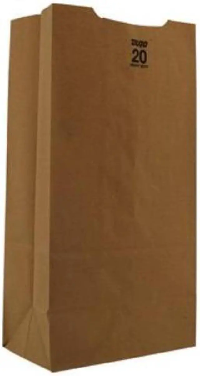 Alt view image 2 of 3 - Grocery Bag Flat Bottom 20# Brown, Pk500 ZORO SELECT 12R055
