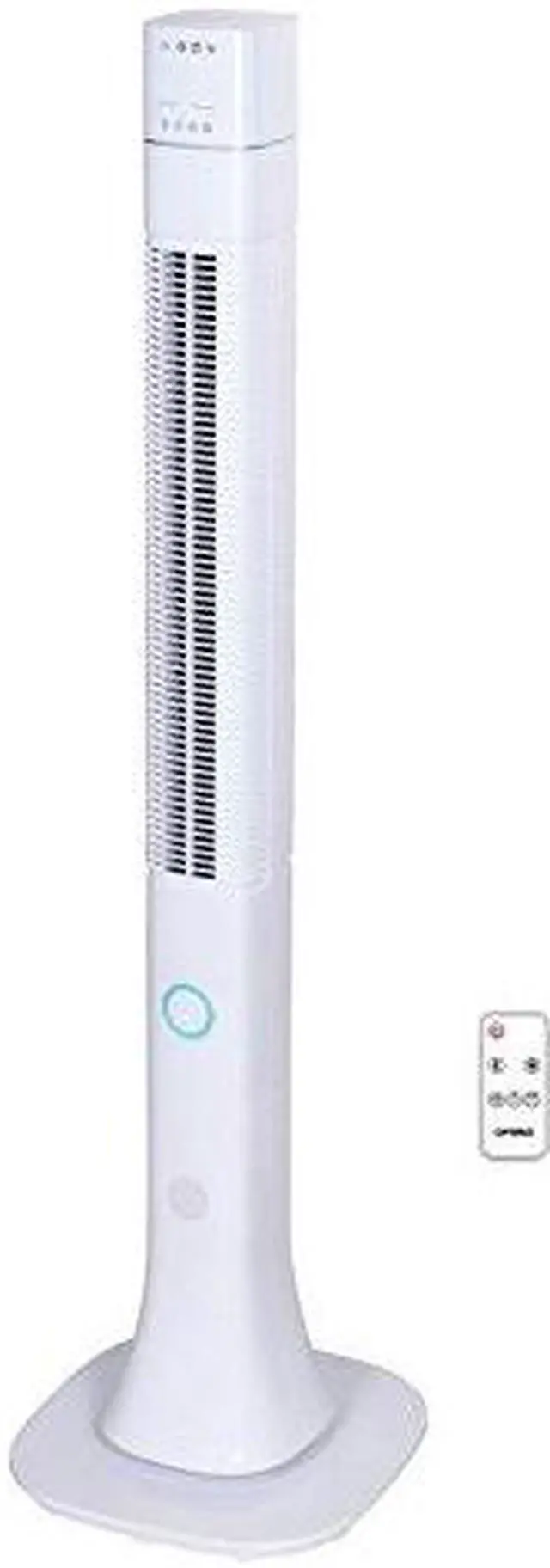 Main image of Optimus F7585WH Optimus in Pedistal Tower Fan with Remote - White