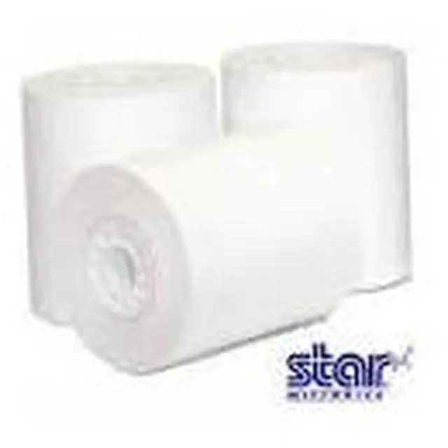 Alt view image 2 of 3 - Star Micronics 37966300 Star, Consumable, Thermal Receipt Paper, 3.15 Inch (80Mm) X 100 (30M) , Bpa Free, Blue Core, For Use In Sp500 And Sp700, 25 Rolls Per Case, Priced Per Roll