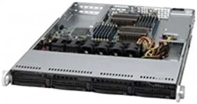 Alt view image 4 of 6 - Supermicro SuperChassis CSE-815TQC-605WB