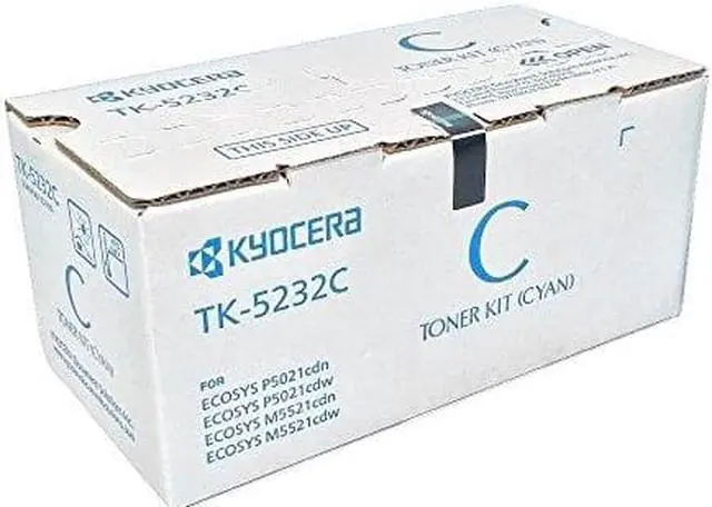 Alt view image 3 of 8 - Cyan Toner Cartridge for Kyocera TK-5232C ECOSYS M5521cdw, ECOSYS P5021cdw, Genuine Kyocera Brand