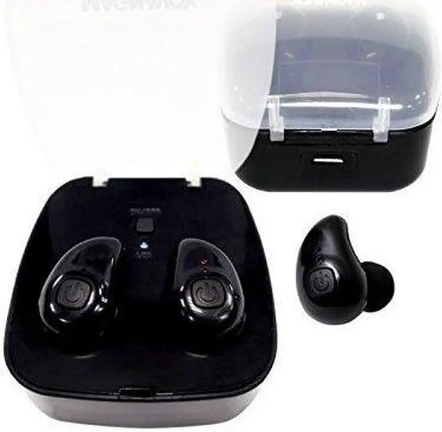 Alt view image 2 of 13 - Magnavox MBH530BK Mini Wireless Stereo Bluetooth Ear Buds Rechargeable Headphone