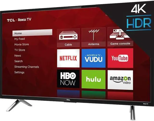 Alt view image 2 of 16 - TCL Class 4-Series 49" 4K UHD HDR ROKU Smart TV 49S405