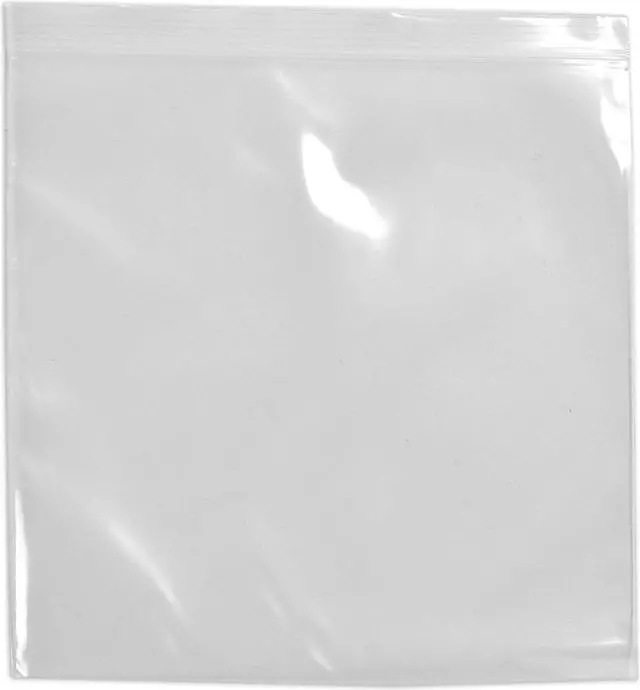 Alt view image 2 of 5 - ZORO SELECT 5CNF9 Reclosable Bag, Zip Seal, 6 in L, 6 in W, 2 mil Thick, Low
