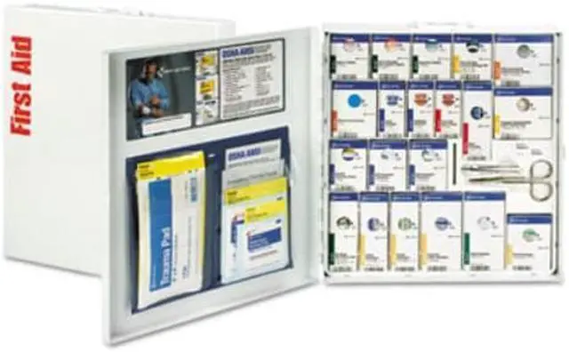 Alt view image 3 of 14 - First Aid Only FAO746000 First Aid Kit Cabinet, White - 50 Persons