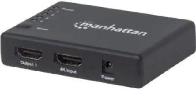 Alt view image 6 of 8 - Manhattan 4K Compact 4-Port Hdmi Splitter