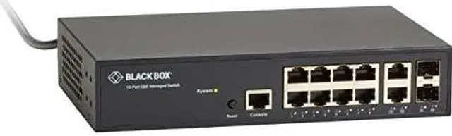 Alt view image 2 of 5 - Black Box LGB1110A L2+ Switch Delivers Management Simplicity, Lower Cost Of Ownership, Plus Fiber U