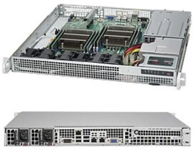 Alt view image 2 of 3 - Supermicro SYS-6018R-MDR 1U Server wtih X10DRD-L Motherboard