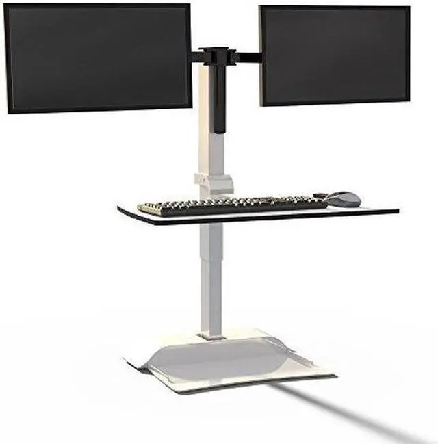 Main image of Safco 2193WH Soar by Safco Electric Desktop Sit/Stand - Dual Monitor Arm