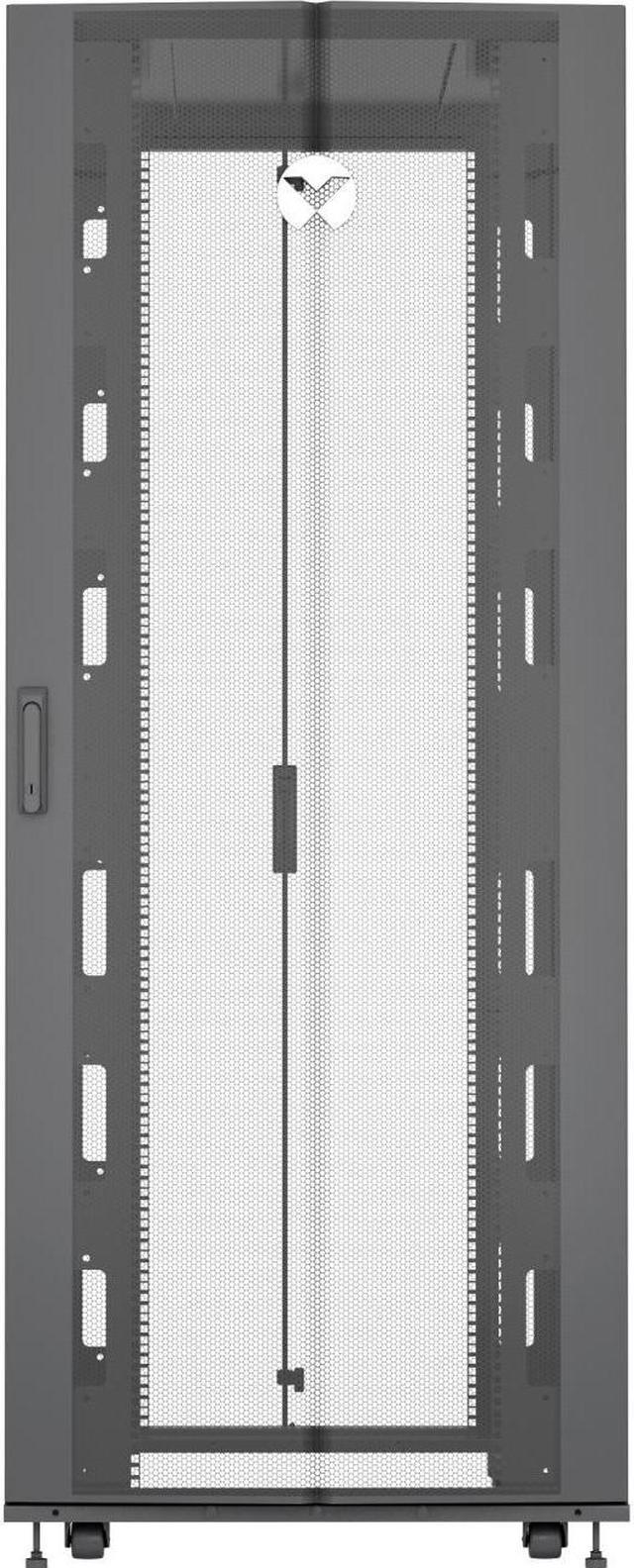 Vertiv - Rack cable organizer - front and rear - black