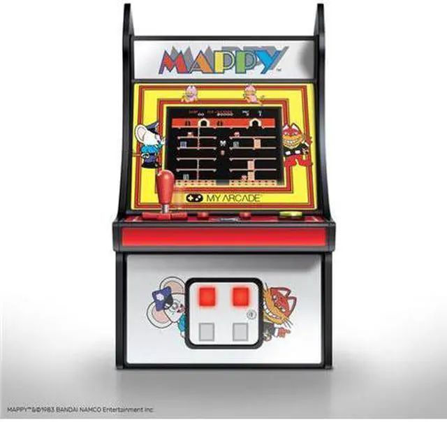 Alt view image 7 of 20 - MY ARCADE Bandai Namco MAPPY 6" Micro Arcade Machine Portable Handheld Video Game