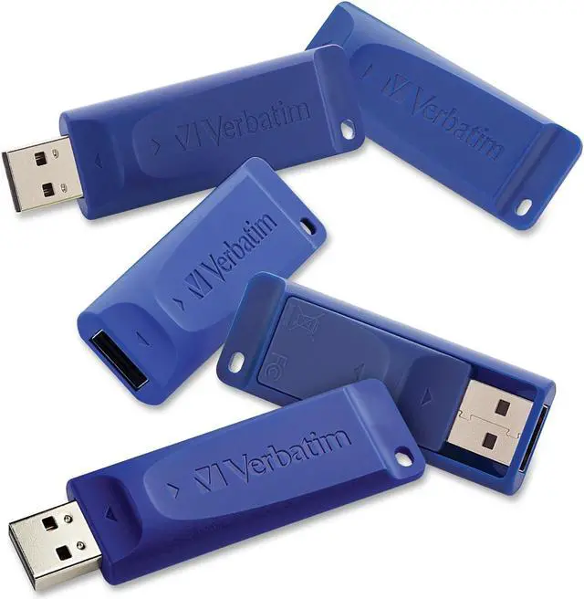 Main image of Verbatim Classic Usb Flash Drive 99121 8gb 5/pk Blue