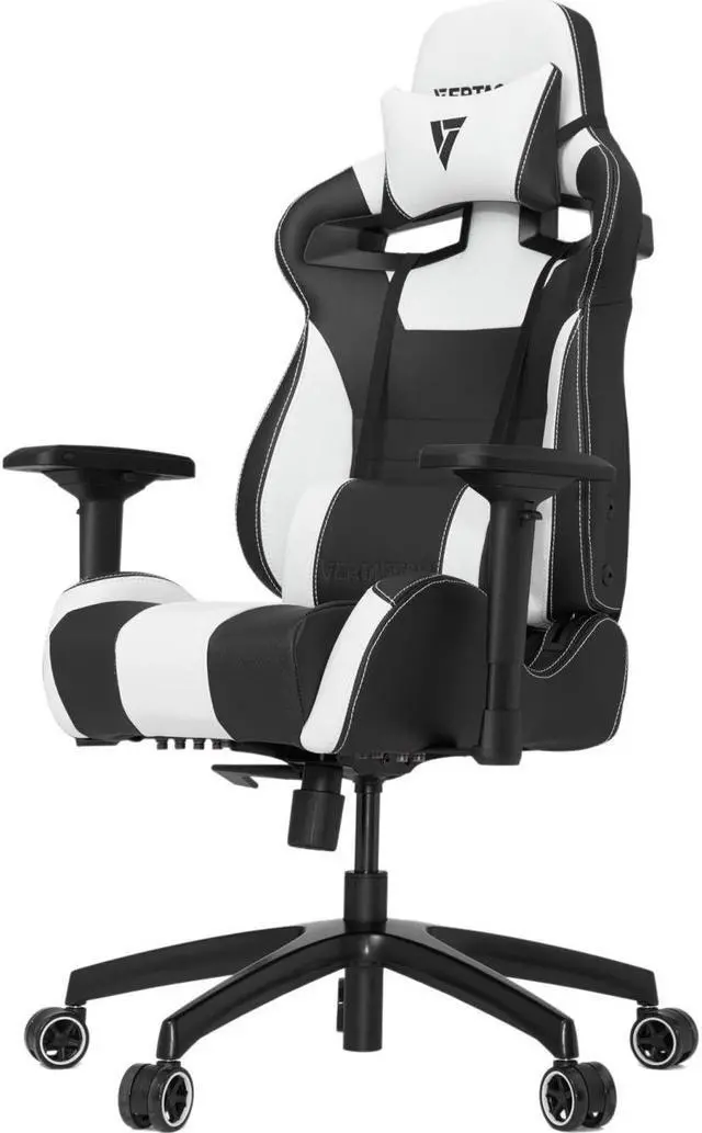 Alt view image 8 of 12 - Vertagear S-Line SL4000 Racing Series Gaming Office Chair - Black/White (Rev. 2)