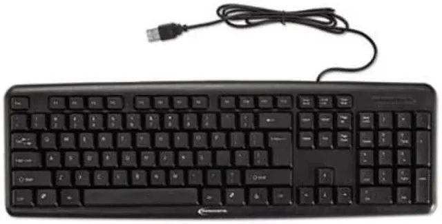 Alt view image 5 of 18 - Innovera Slimline Keyboard USB Black IVR69201