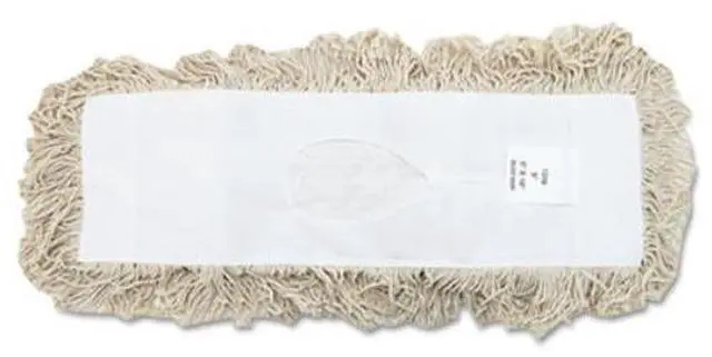 Alt view image 4 of 18 - Boardwalk Industrial Dust Mop Head Hygrade Cotton 18w x 5d White 1318