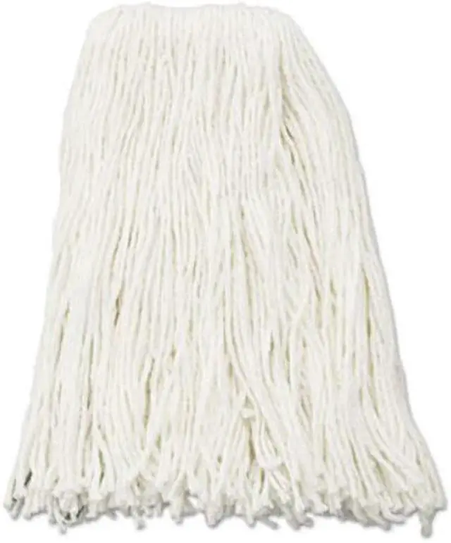 Alt view image 2 of 9 - Boardwalk Premium Cut-End Wet Mop Heads Rayon 16oz White 12/Carton 216RCT