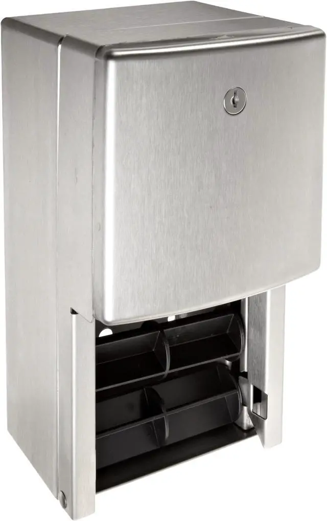 Alt view image 3 of 11 - Bobrick ConturaSeries Two-Roll Tissue Dispenser 6 1/16" x 5 15/16" x 11" 4288