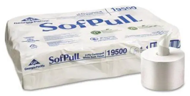 Alt view image 3 of 12 - SofPull High Capacity Center Pull Tissue 1000 Sheets/Roll 6 Rolls/Carton 19510