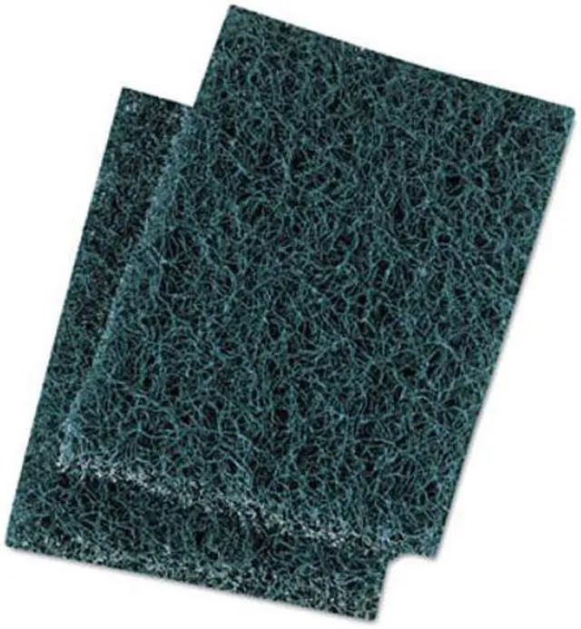 Alt view image 2 of 3 - Extra Heavy-Duty Scour Pad, 3 1/2 x 5, Blue/Gray, 20/Carton 188
