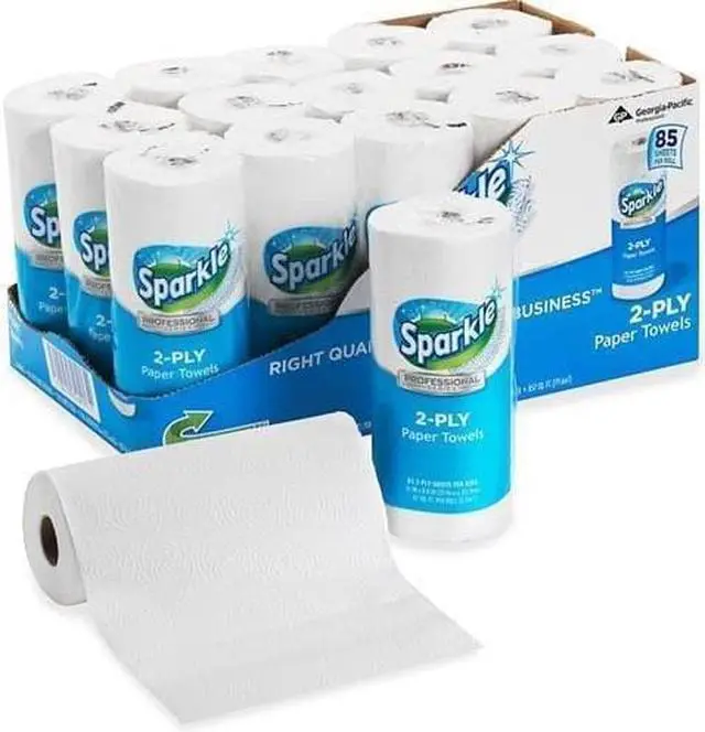 Alt view image 4 of 10 - Sparkle ps Perforated Paper Towel White 8 4/5 x 11 85/Roll 15 Roll/Carton 2717714