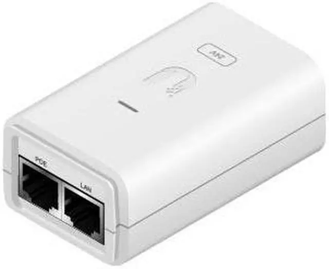 Alt view image 2 of 5 - Ubiquiti PoE Adapter - 120 V AC, 230 V AC Input - 24 V DC, 300 mA Output - Gigabit Ethernet Input Port(s) - Gigabit Ethernet Output Port(s)