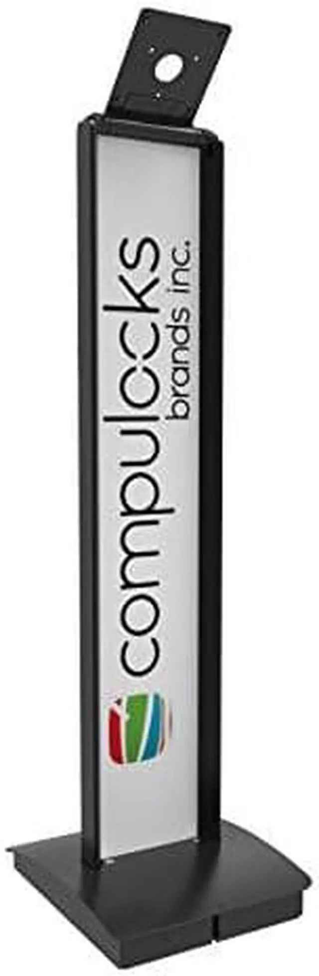 Alt view image 2 of 3 - Compulocks Aluminum Tablet Floor Stand Branded Mount BrandME - Black