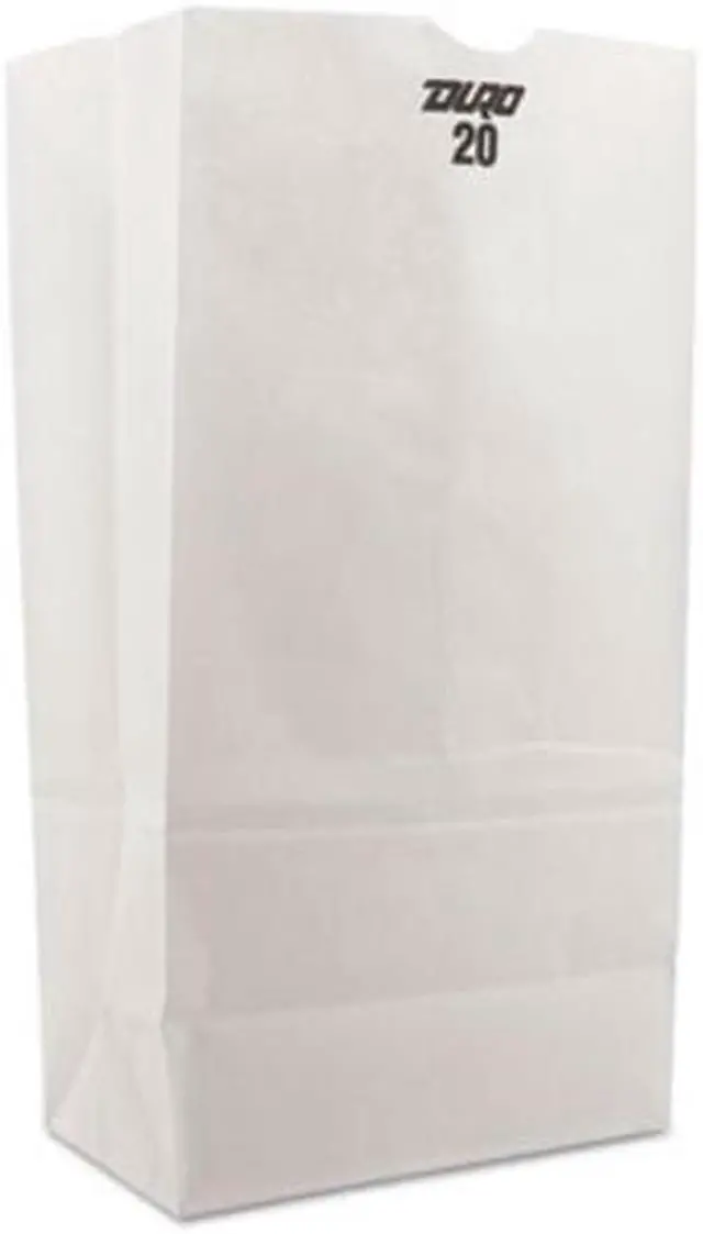 Alt view image 2 of 3 - ZORO SELECT 51040 Grocery Bag Flat Bottom 20# White, Pk500