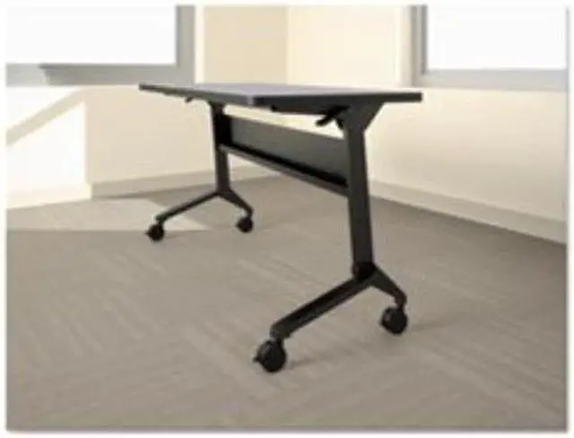 Alt view image 4 of 7 - Flip-N-Go Table Base, 46 7/8w X 21 1/4d X 27 7/8h, Black